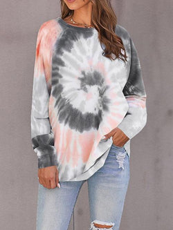 Tie-dye Print Long Sleeve Sweatshirt