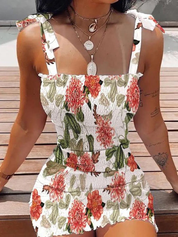 Women's Dresses Strap Print Bandeau Bodycon Dresses