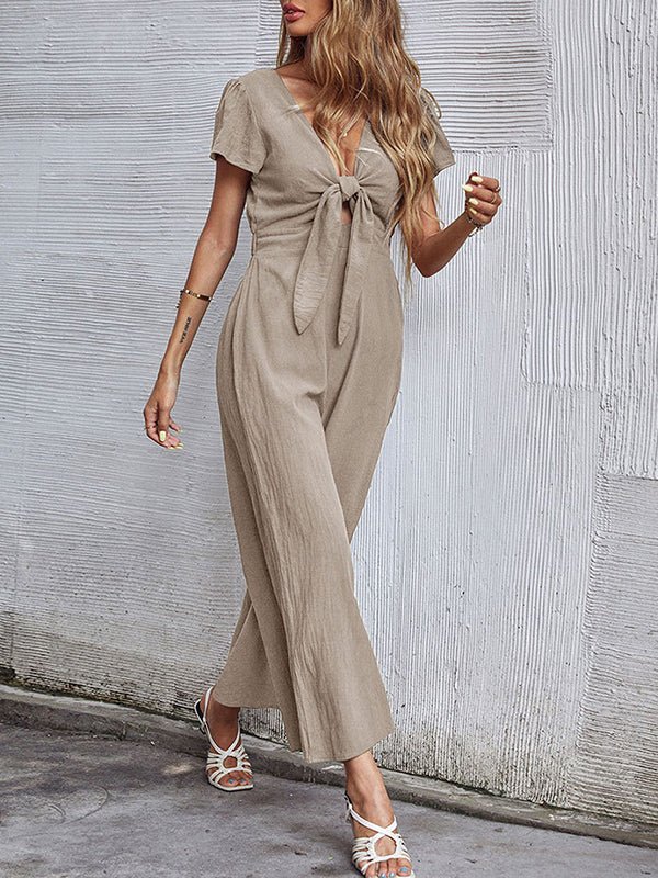 Women's Jumpsuits Sexy Casual Nine Wide Leg Jumpsuit