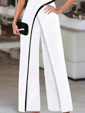 Women's Jumpsuits Sloping Shoulder Irregular Jumpsuit