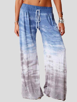 Women's Pants Casual Tie-Dye Printed Wide-Leg Pants