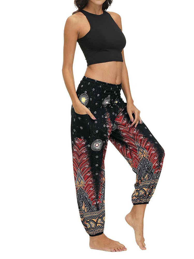 Women's Pants Indonesian Style Printed Bloomers Pants