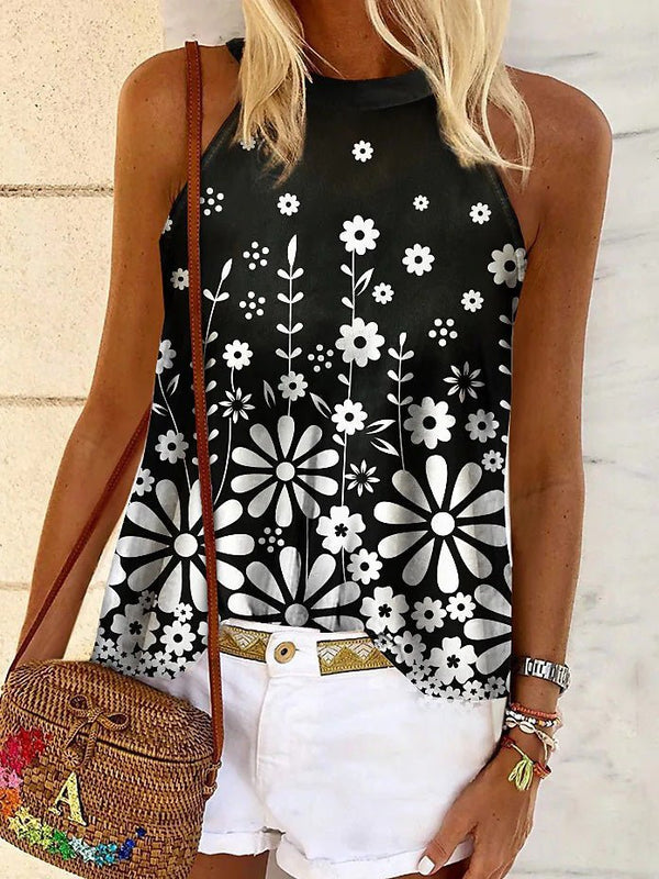 Women's Tank Tops Casual Print Sleeveless Tank Top