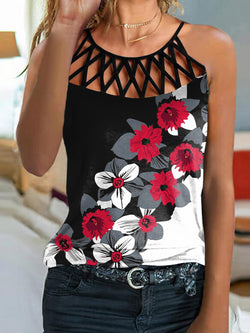 Women's Tank Tops Printed Slim Fit Sleeveless Tank Tops